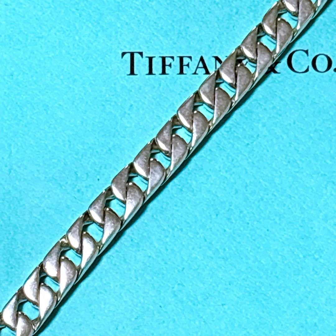 【美品】19.5cm 希少 ティファニー 喜平チェーン ブレスレット SV925