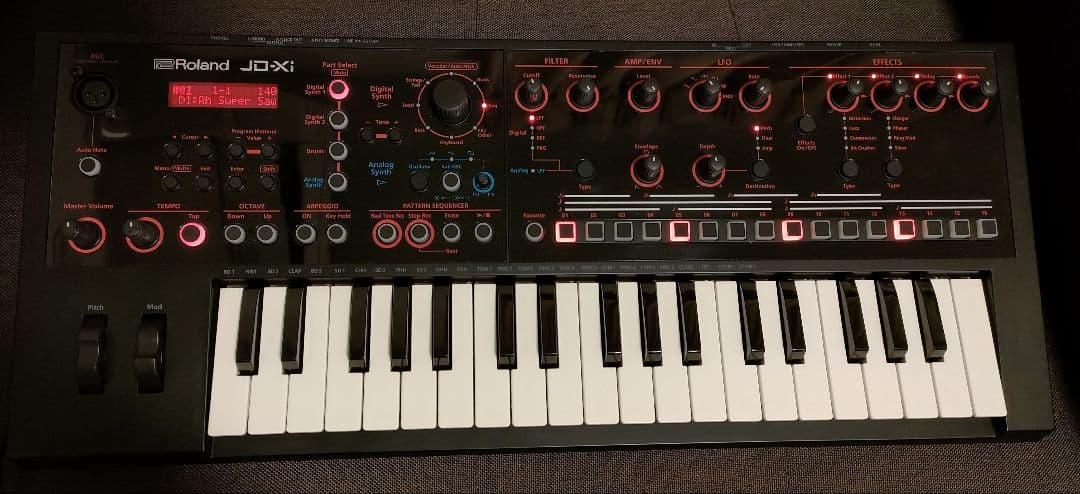 Roland JD-Xi 別売り専用バッグ付き Roland JD-Xi Interactive Analog/Digital Crossover Synthesizer