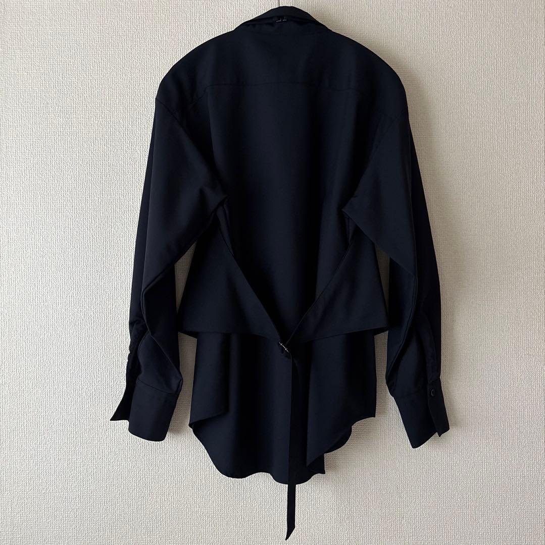 Curensology カマーベスト付きシャツ ネイビー ウール - メルカリ