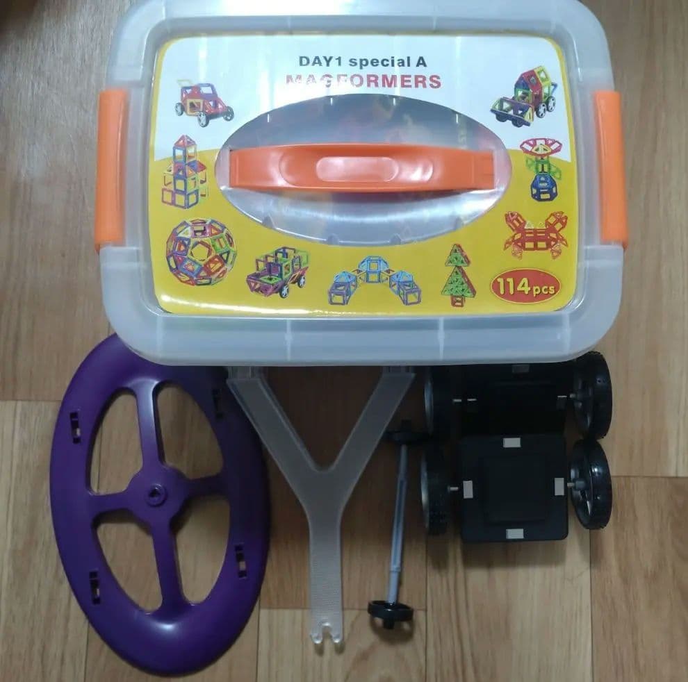 マグフォーマー 114P+車輪、観覧車パーツ付き MAGFORMERS お値下げ