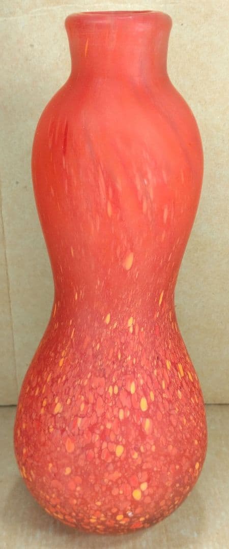 本物保証】藤田喬平 手吹 金彩花瓶 共箱 美品 高さ23㎝