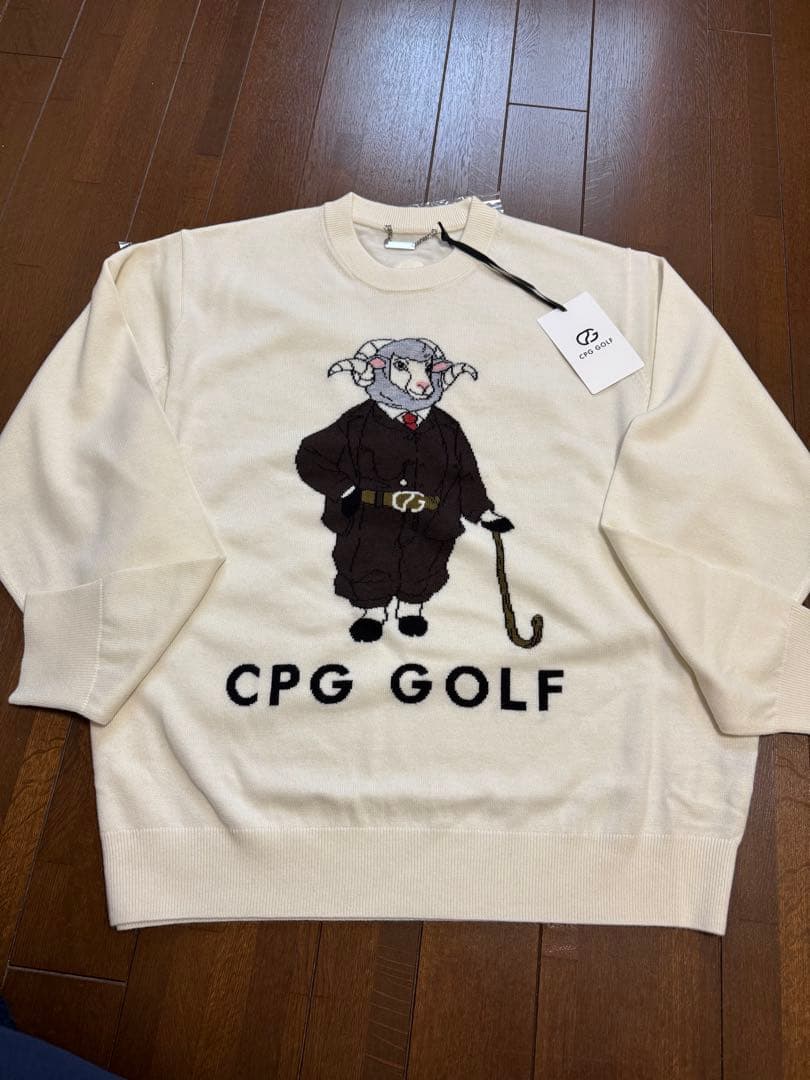 CPG GOLF ホワイト セーター XXLサイズ