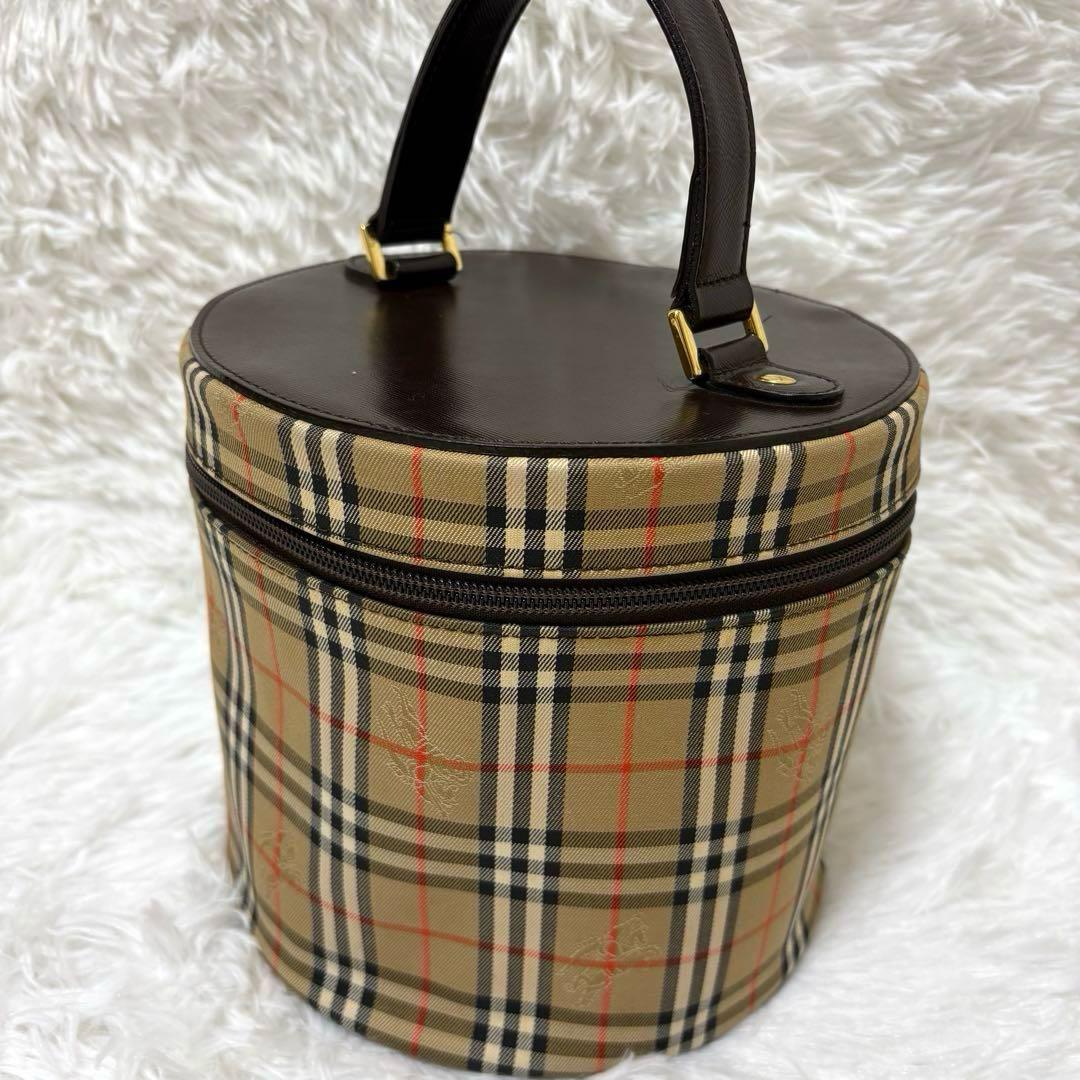【レア】 バーバリーズ バニティバッグ ノバチェック ゴールド金具 PVC