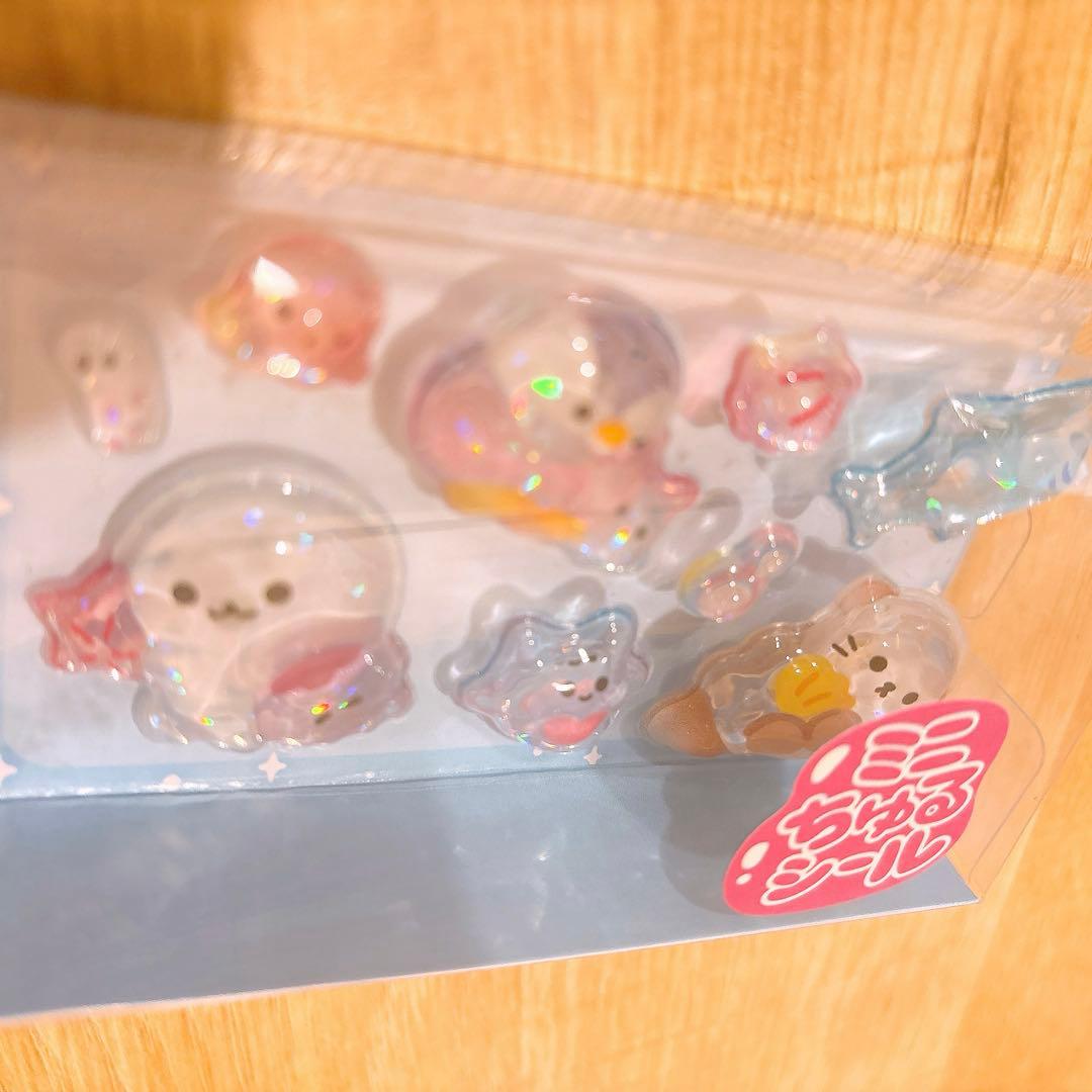 GiGO限定】ミニちゅるシール うるちゅるポップシール mini 海の中