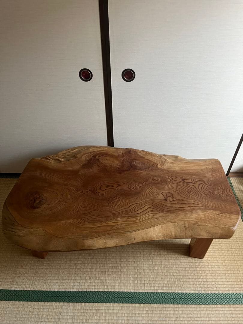 ケヤキ　天然一枚板　ローテーブル