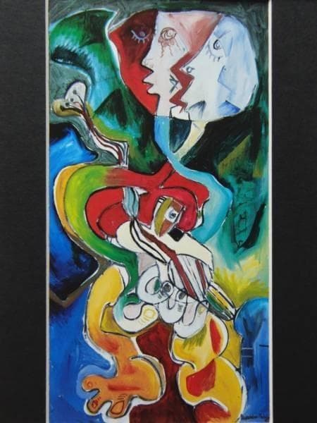 Alexandra Nechita、Moody Guitarist、希少画集画