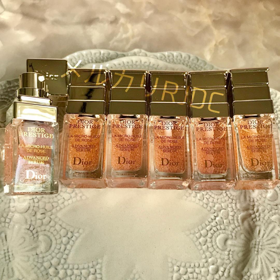 【現品同量5mL×6】プレステージ スクウェア容器 マイクロユイルドローズセラム