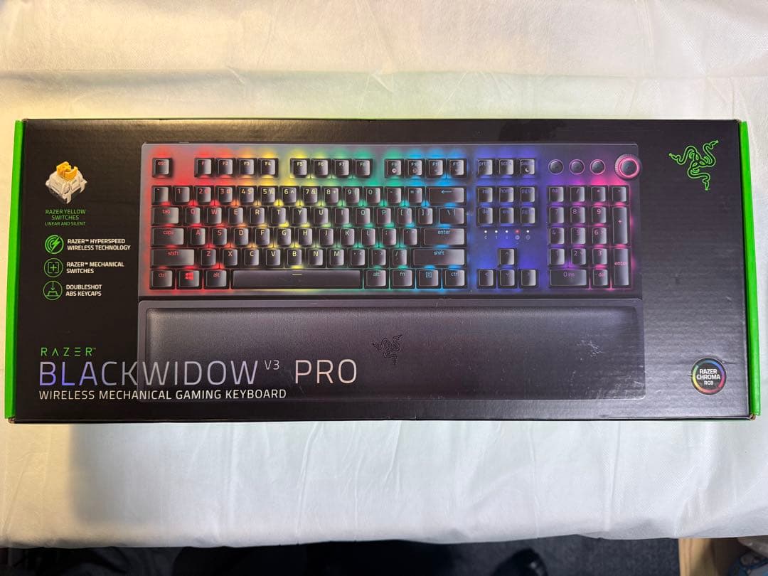 Razer BlackWidow V3 Pro 黄軸 US 美品 付属品完備
