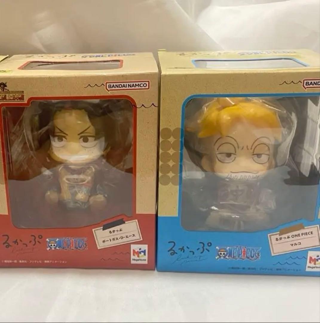 ワンピース フィギュア るかっぷ サボ　エース　マルコ るかっぷ ONE PIECE サボ＆マルコ 限定版【メラメラの実とパイナップル