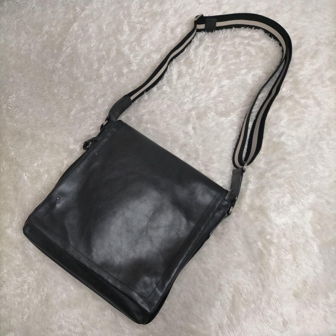 【美品】バリー　メッセンジャーバッグ　トレインスポッティング　ブラック