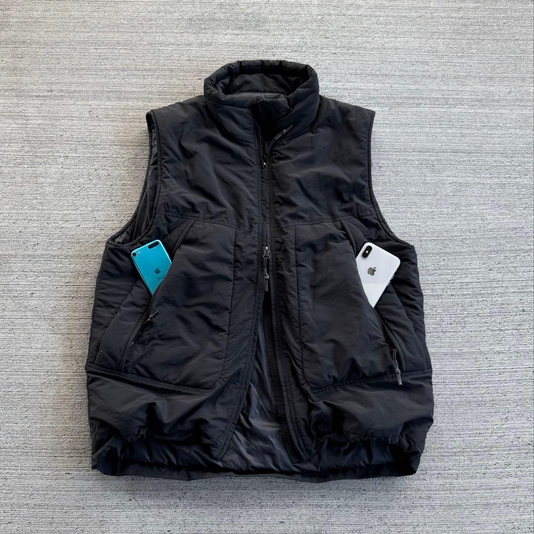 burlap outfitter tech vest 中綿　ベスト　stussy STUSSY☆】SHERPA REVERSIBLE VEST BLACK UNISEX (STUSSY/ベスト・ジレ