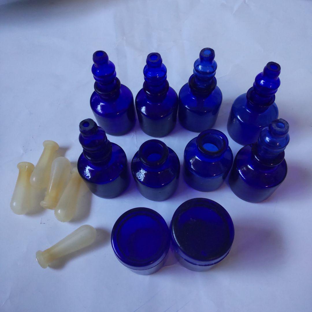 myaon　ボトルディギング 　コバルトブルー ガラス製 小瓶 セット