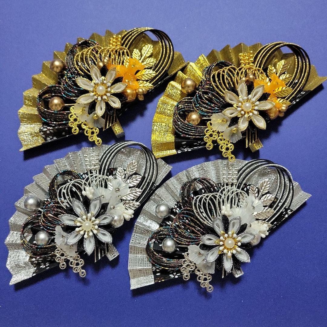 LUPINUS《水引素材》友禅和紙使用扇子