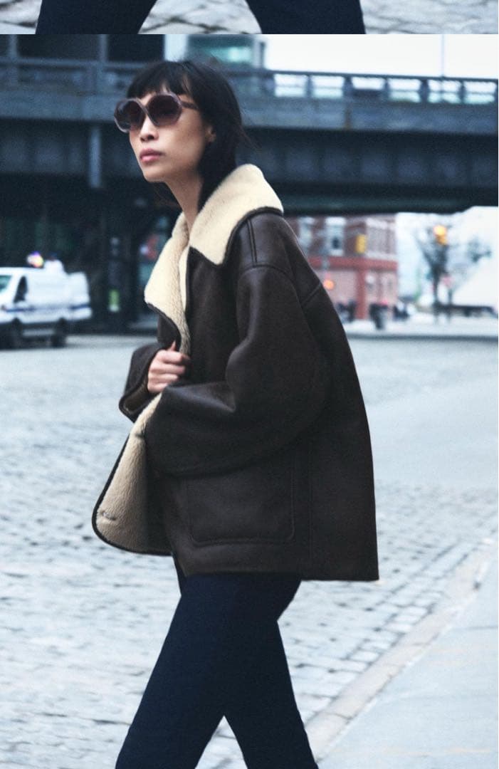 新品✨ZARA zwコレクションリバーシブルジャケット L - メルカリ