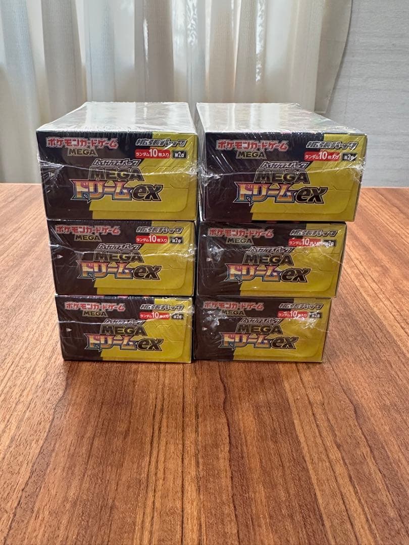 ポケモンカードゲーム MEGAドリームex 6BOX - メルカリ