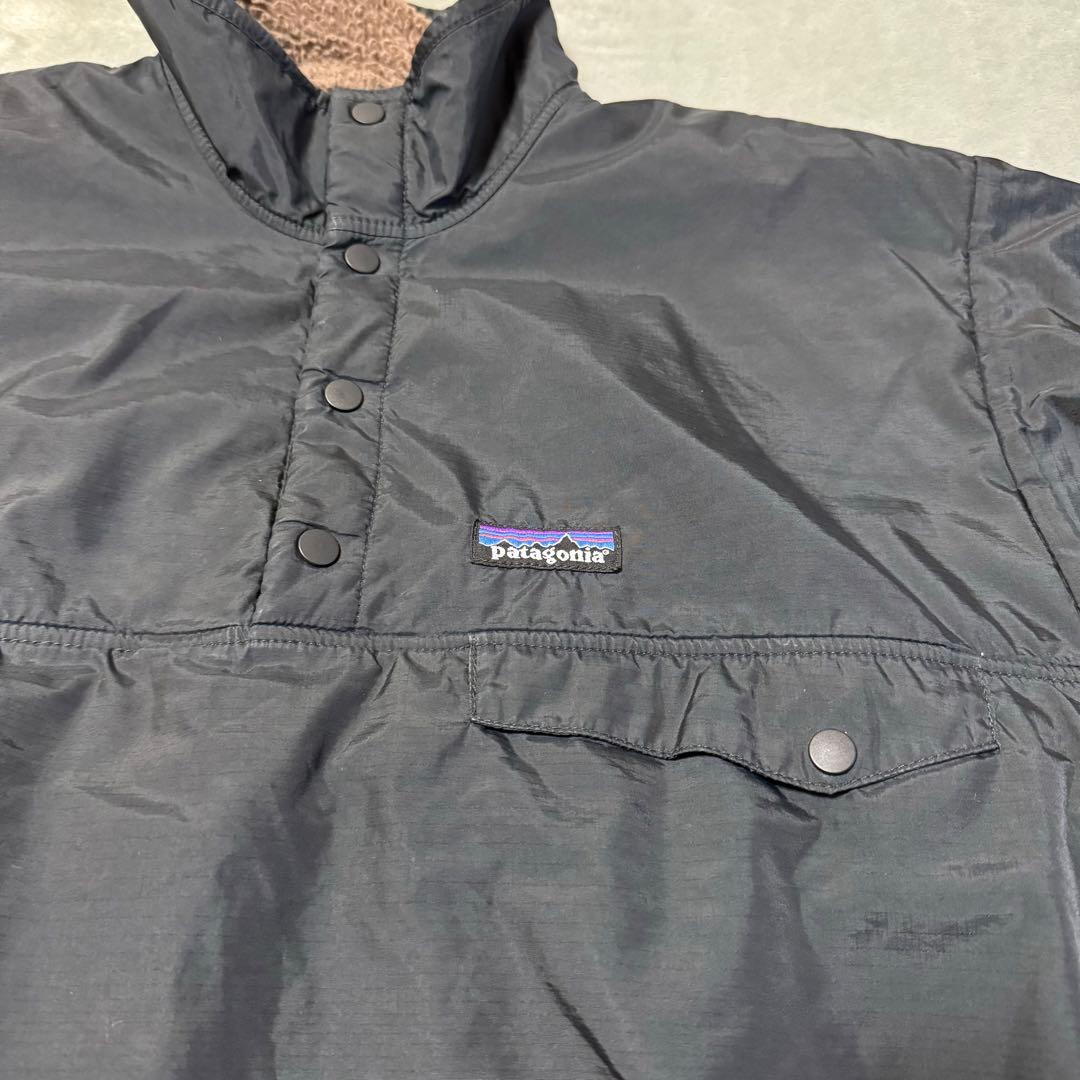 00's patagonia グリセード リバーシブルスナップT モカブラウン