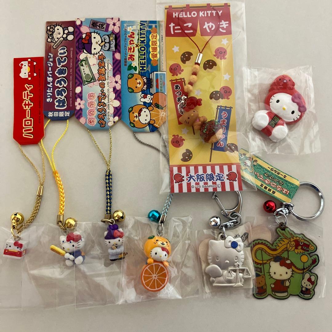 レア　ご当地キティ　キティストラップ　キティ根付け　キティまとめ売り