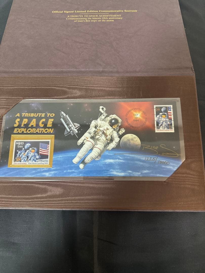 NASA 月面着陸25周年 初日カバーKeith Birdsong 直筆サイン