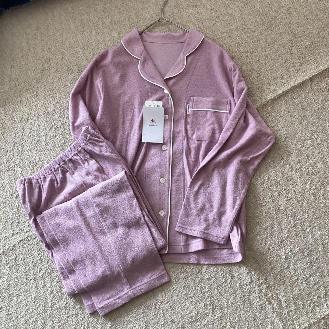 新品タグ付き 高級 睡眠科学 パジャマ ルームウェア パイル M