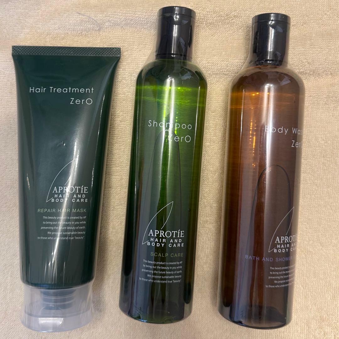 アプロティー3点セット　 ボディウォッシュ シャンプー ヘアトリートメント