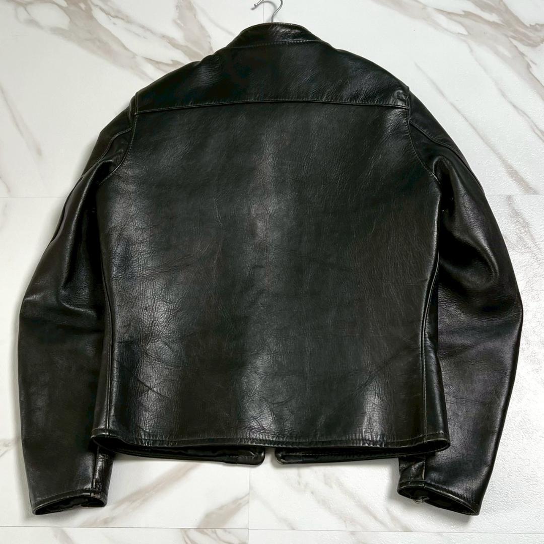 Buco ブコ リアルマッコイズ J−100 茶芯 ホースハイド ライダース 黒