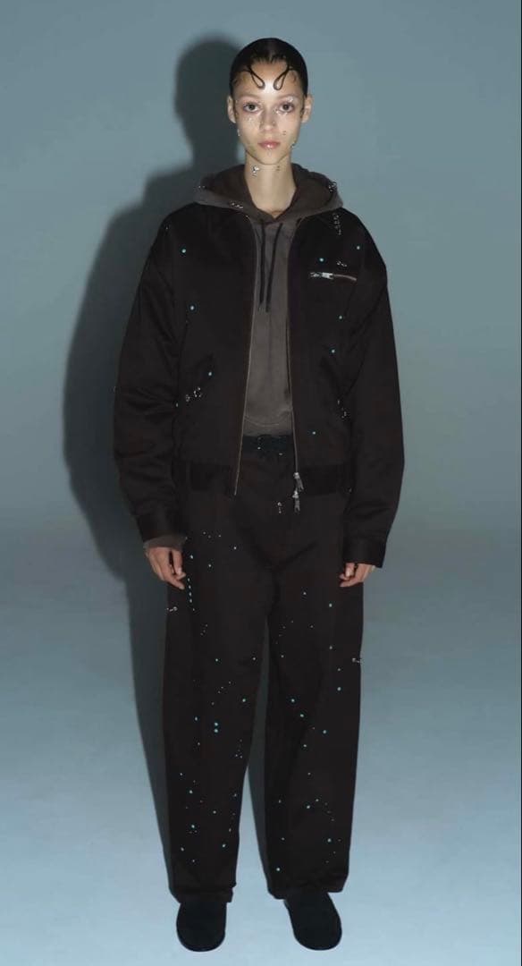 トップス tttmsw 2025ss brown hoodie