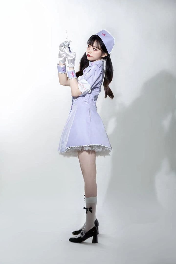 栀】LO780 オリジナル 洋服 ロリータ ワンピース ナース服 フルセッ