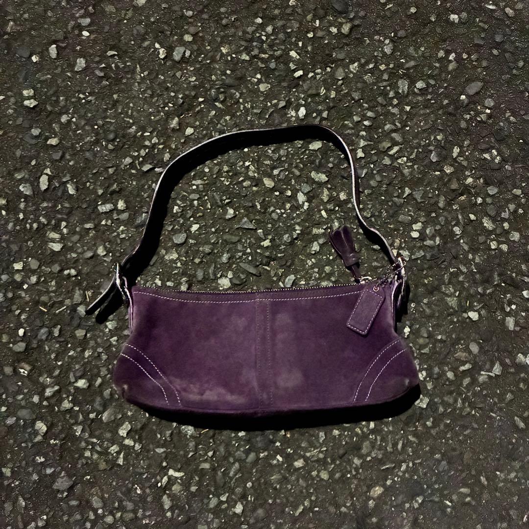 r*様 00's archive old coach suède hand ba 中古・古着通販】COACH (コーチ) レザーハンドバッグ OLD COACH