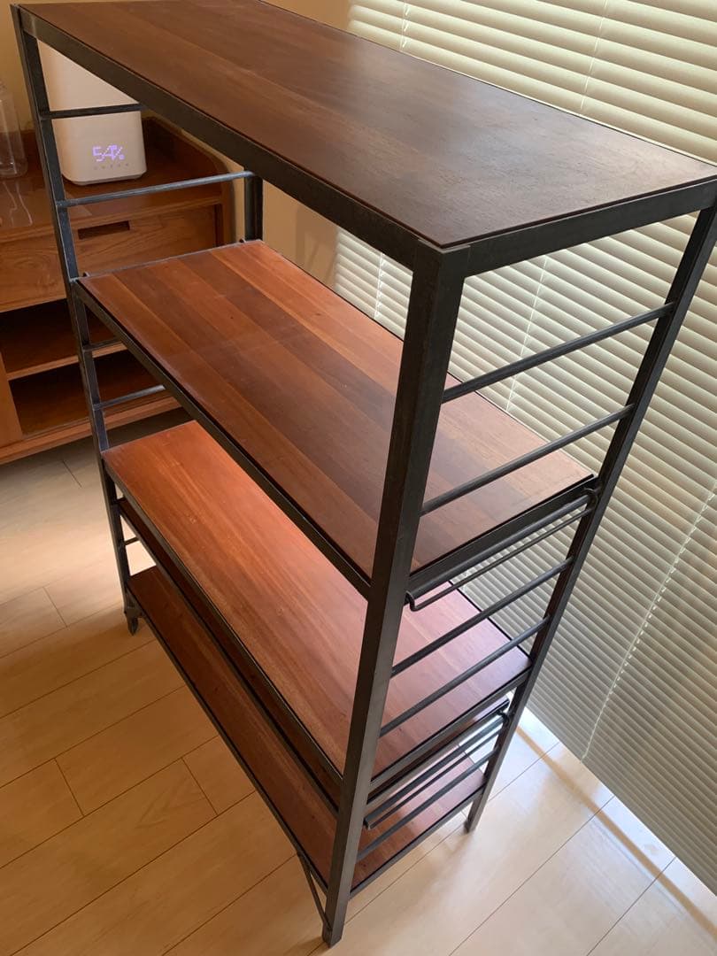 ウニコ/unico ランバーミニ アイアンフレーム シェルフ - メルカリ