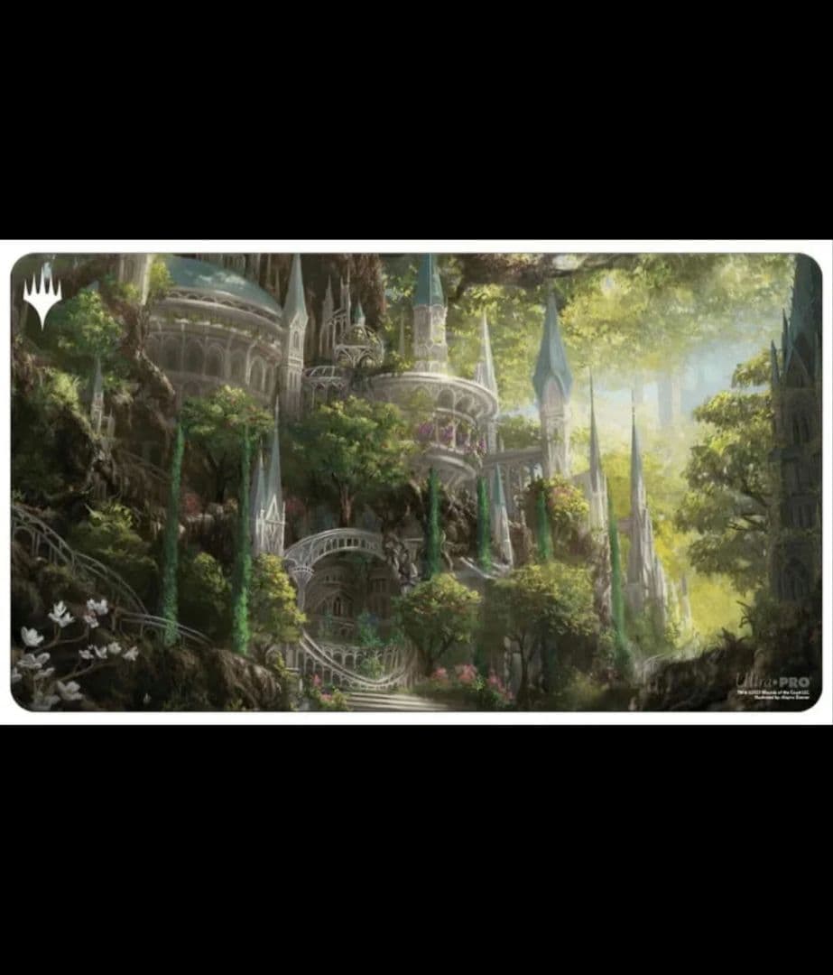 新品 MTG 寺院の庭 プレイマット ウルトラプロ ultrapro 公式 統率者シリーズ #5 - スリーカラーウェッジ - 一心ステッチ プレイ