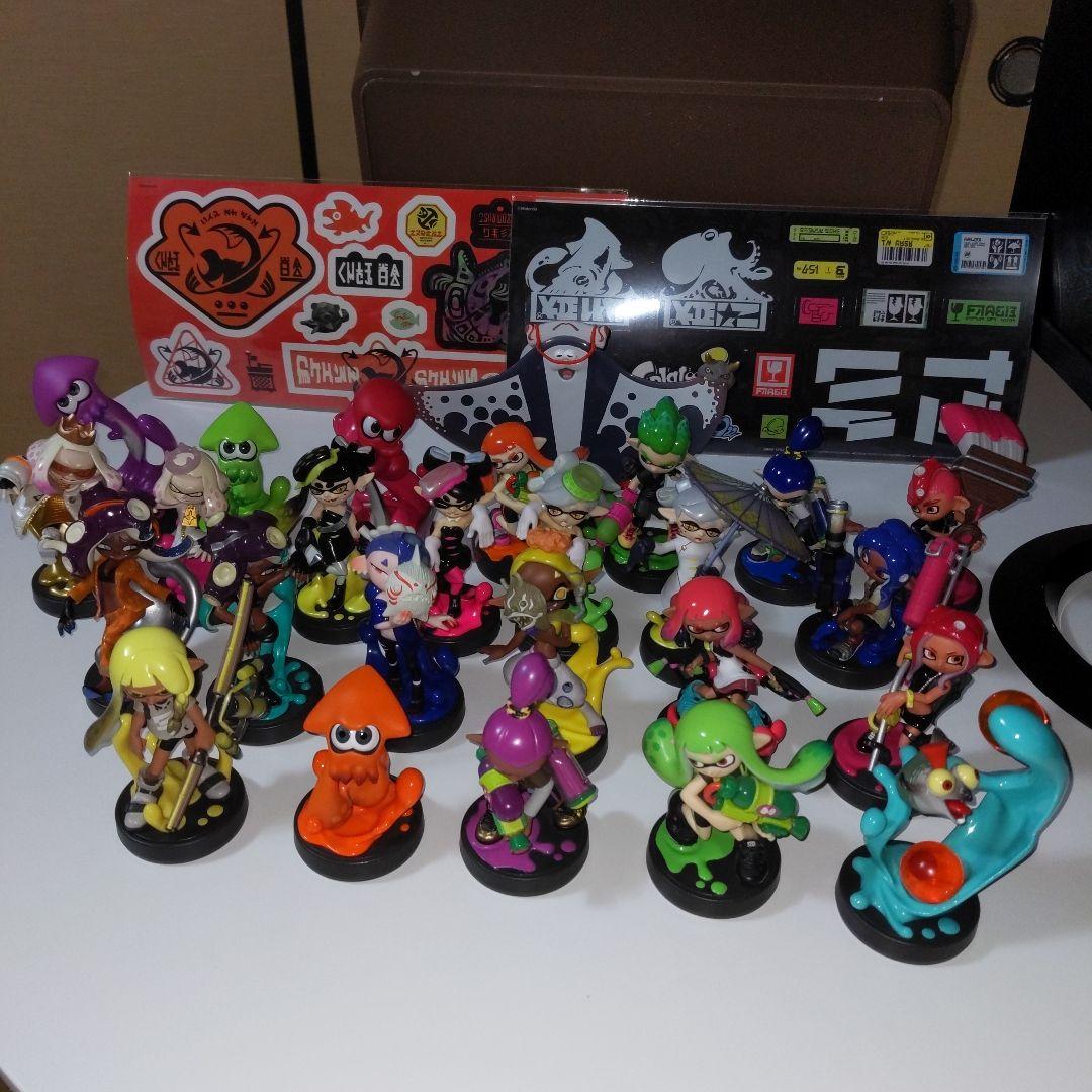 スプラトゥーンamiiboコンプリート２６体＆ステッカー