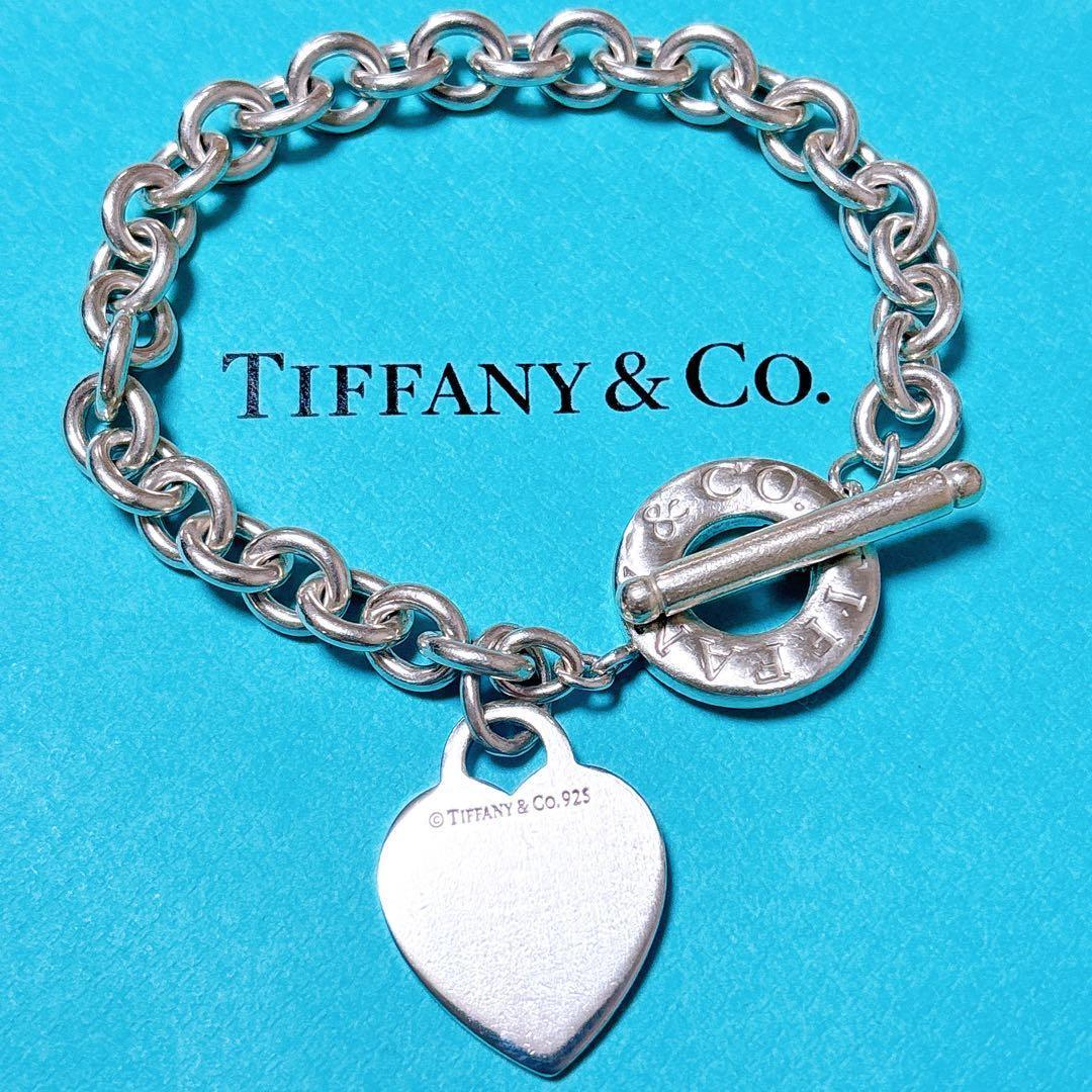 【美品】20.1cm ティファニー トグル ハートタグ ブレスレット SV925