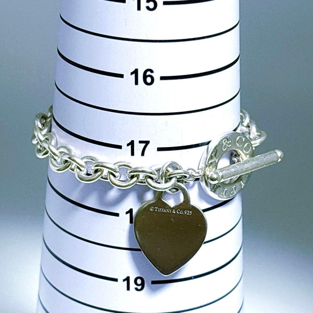 【美品】20.1cm ティファニー トグル ハートタグ ブレスレット SV925