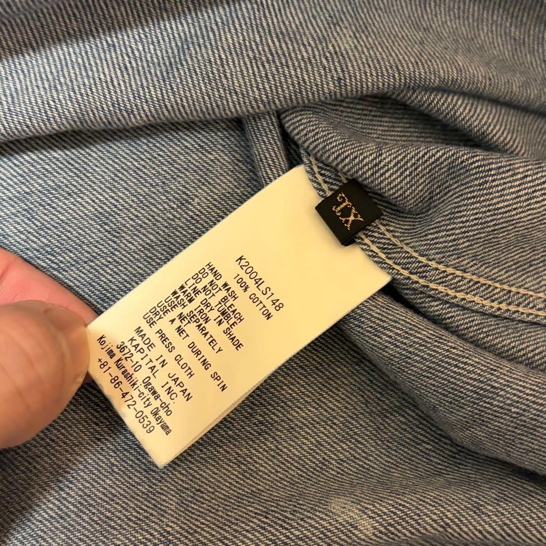 kapital キャピタル 8oz ボーン刺繍 デニムシャツ サイズ4 - メルカリ