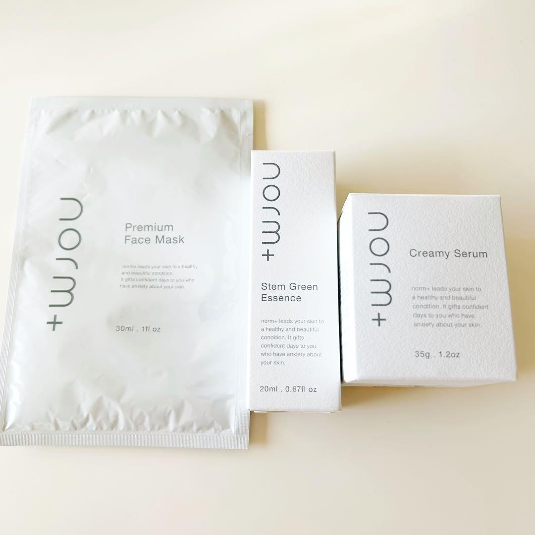 norm+ ノームプラス ステムグリーンエッセンス クリーミーセラム マスク