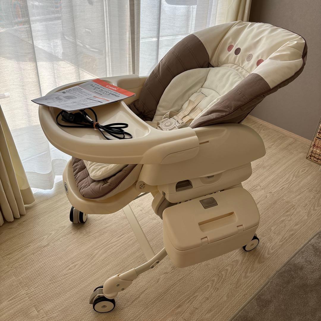 美品 コンビ ネムリラ オートスウィング 電動 ハイローチェア - メルカリ