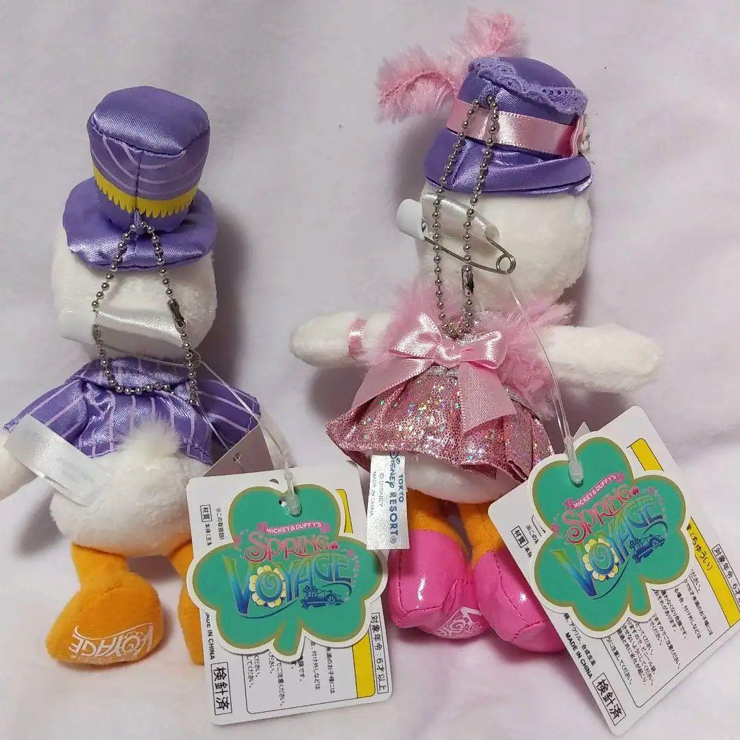 TDSイースターインニューヨークドナルド&デイジーぬいぐるみバッジ