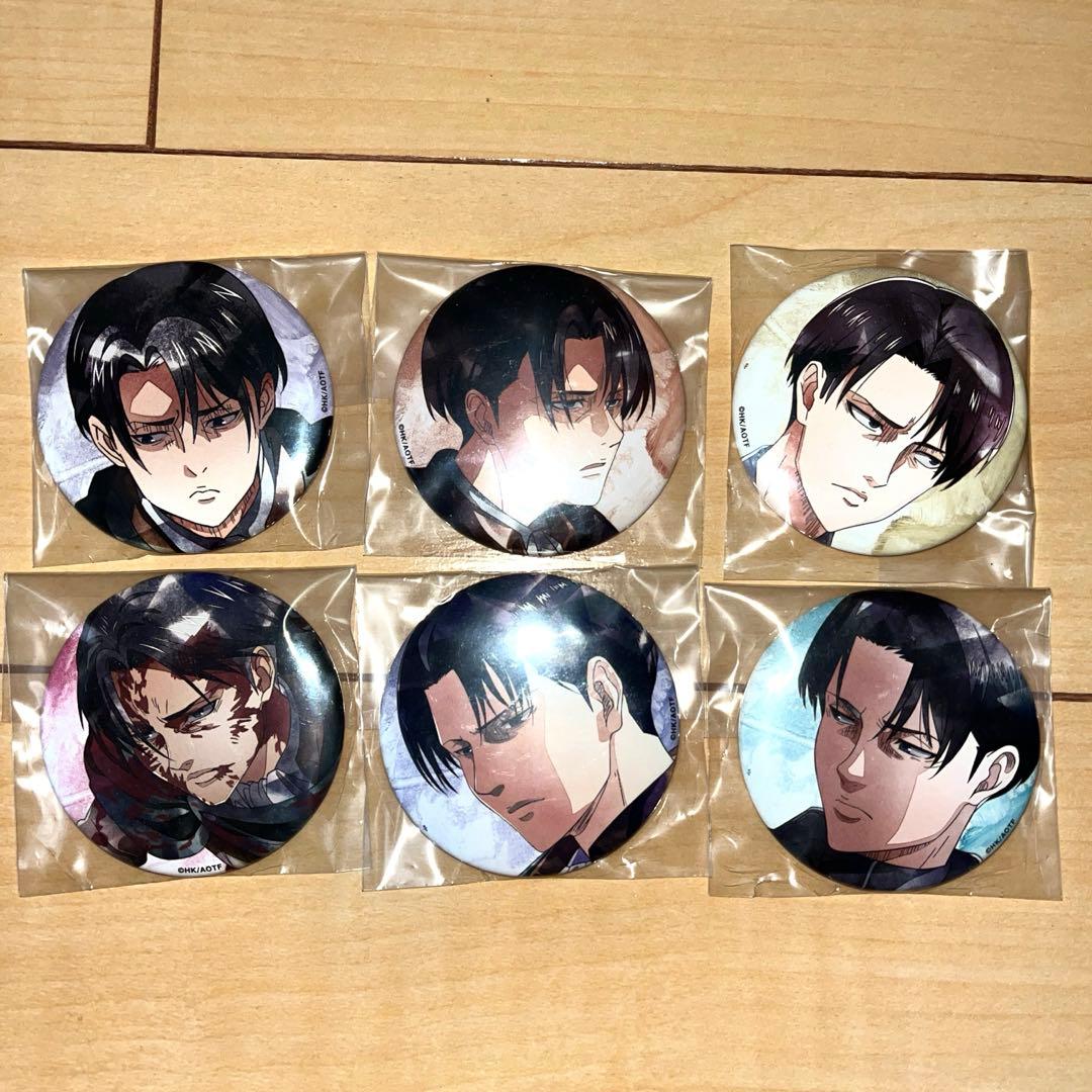 進撃の巨人 art-pic リヴァイ 缶バッジ 6個セット - メルカリ