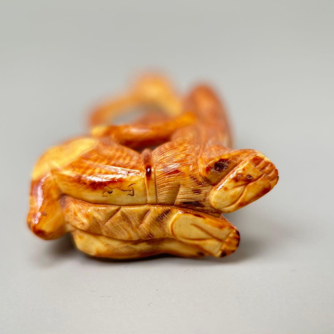 人物像 彫刻 彫刻極上根付天然素材アンティーク骨董飾り物古美術置物