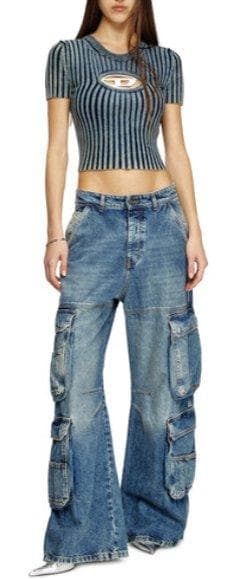 DIESEL 未使用美品 グレン期 メタルプレートリブトップス - メルカリ