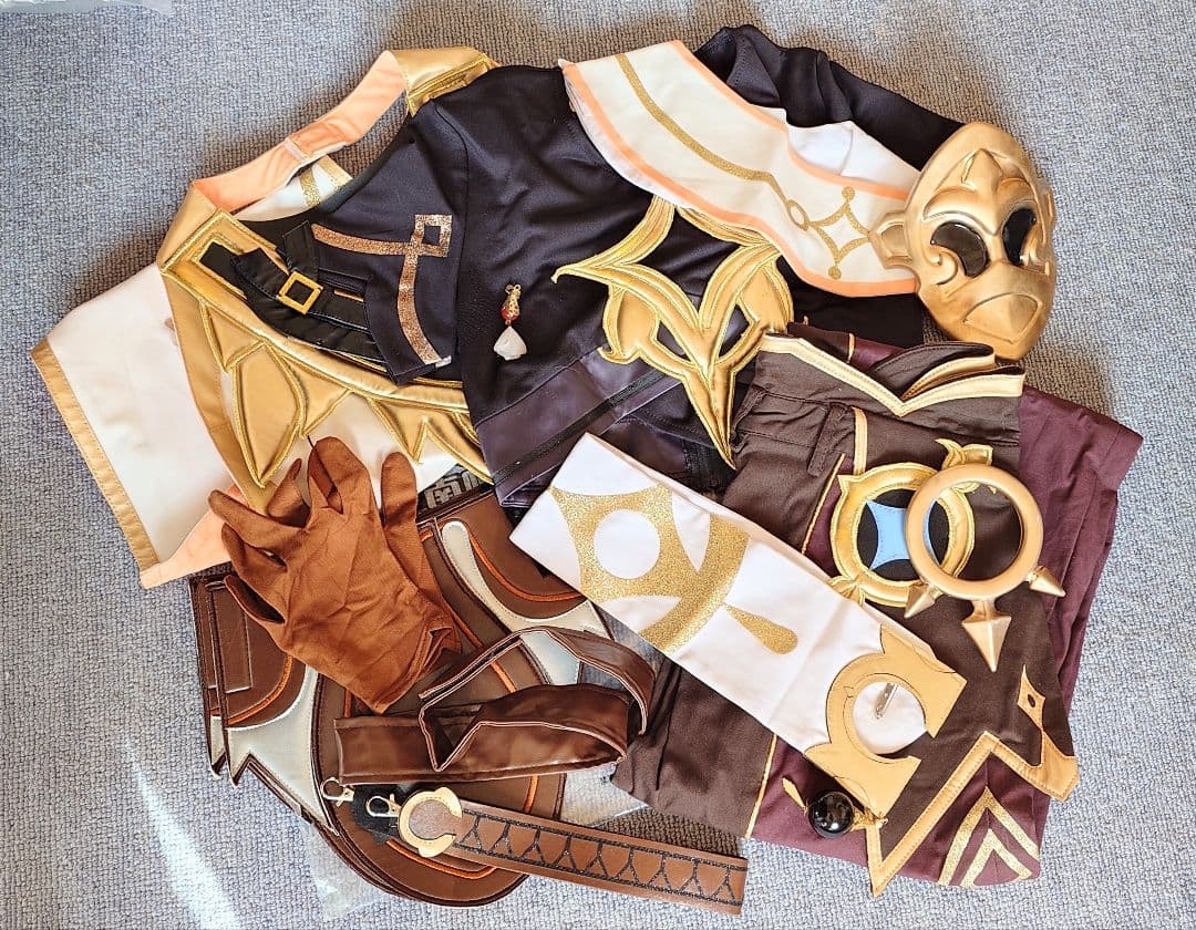 原神 旅人 コスプレ 空 ウィッグ 靴