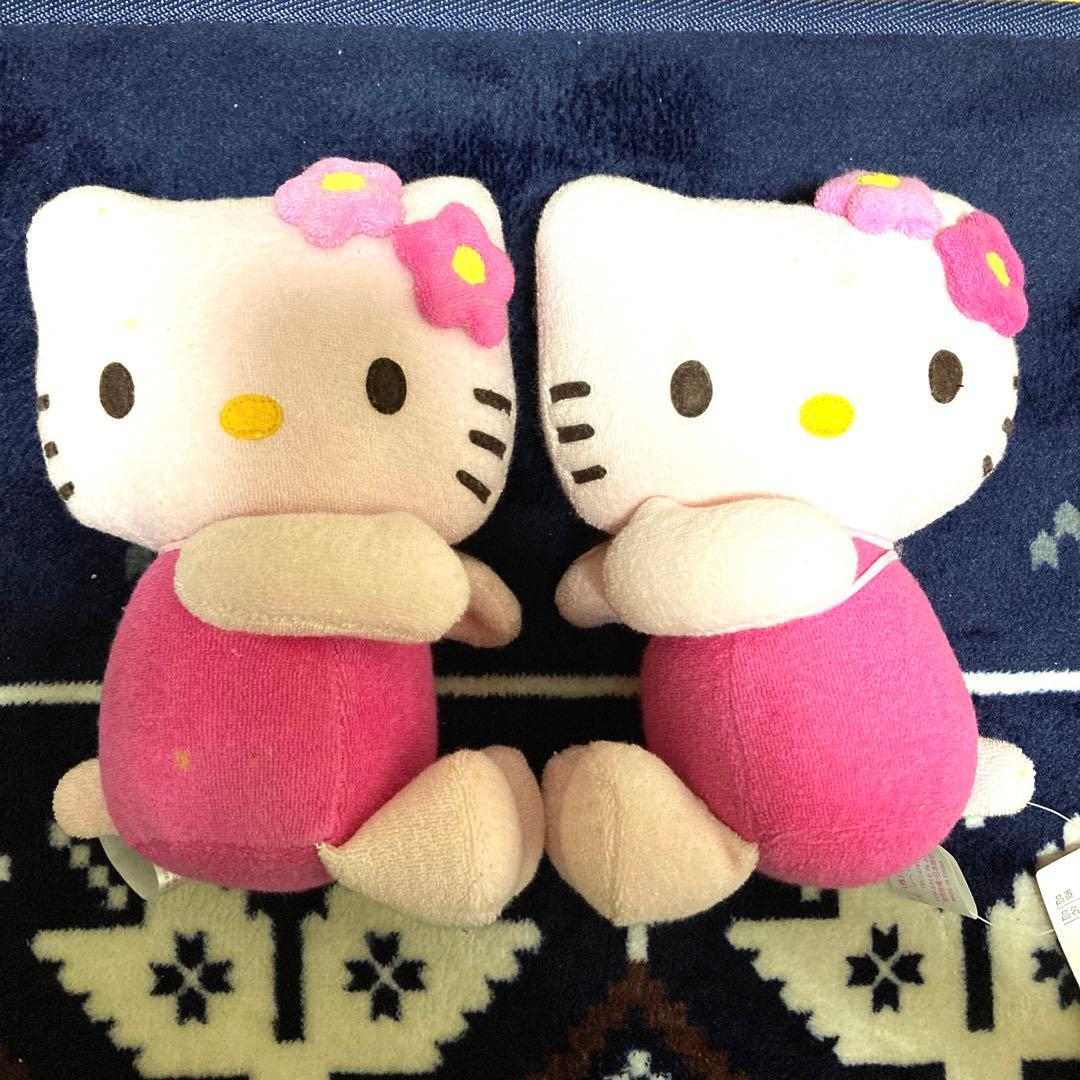 レアキティぬいぐるみ サンリオハローキティカーテンホルダー ピンク