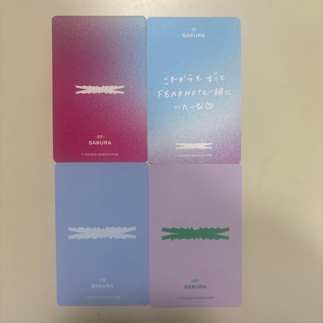 LE SSERAFIM サクラ トレカ4枚セット - メルカリ