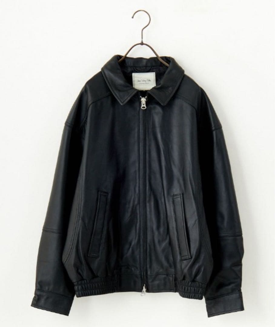 [ジーンズファクトリークローズ] ラムレザーボンバージャケット