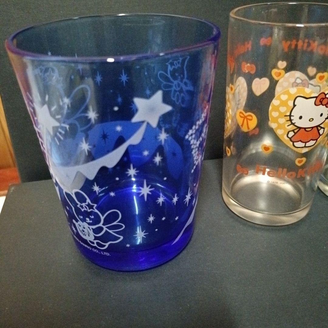 サンリオ フェアリーキティグラス2003年製 ハローキティグラス 2007年