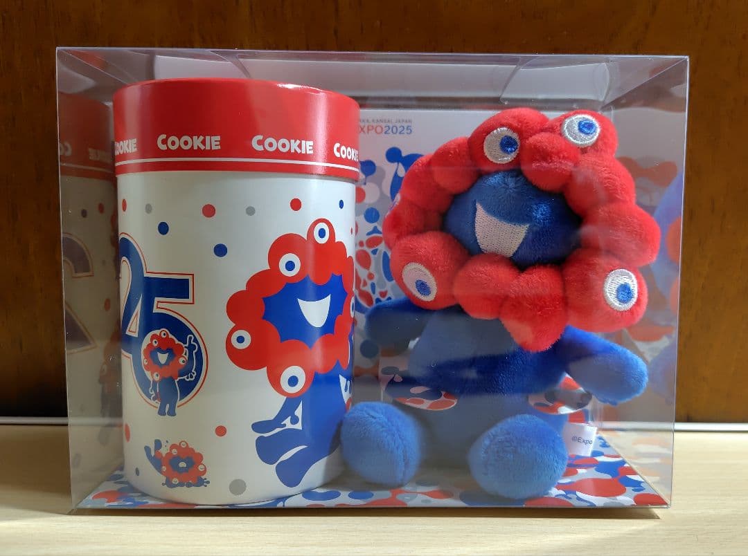 未開封　大阪関西万博　EXPO2025 ミャクミャク　ぬいぐるみ付きクッキー
