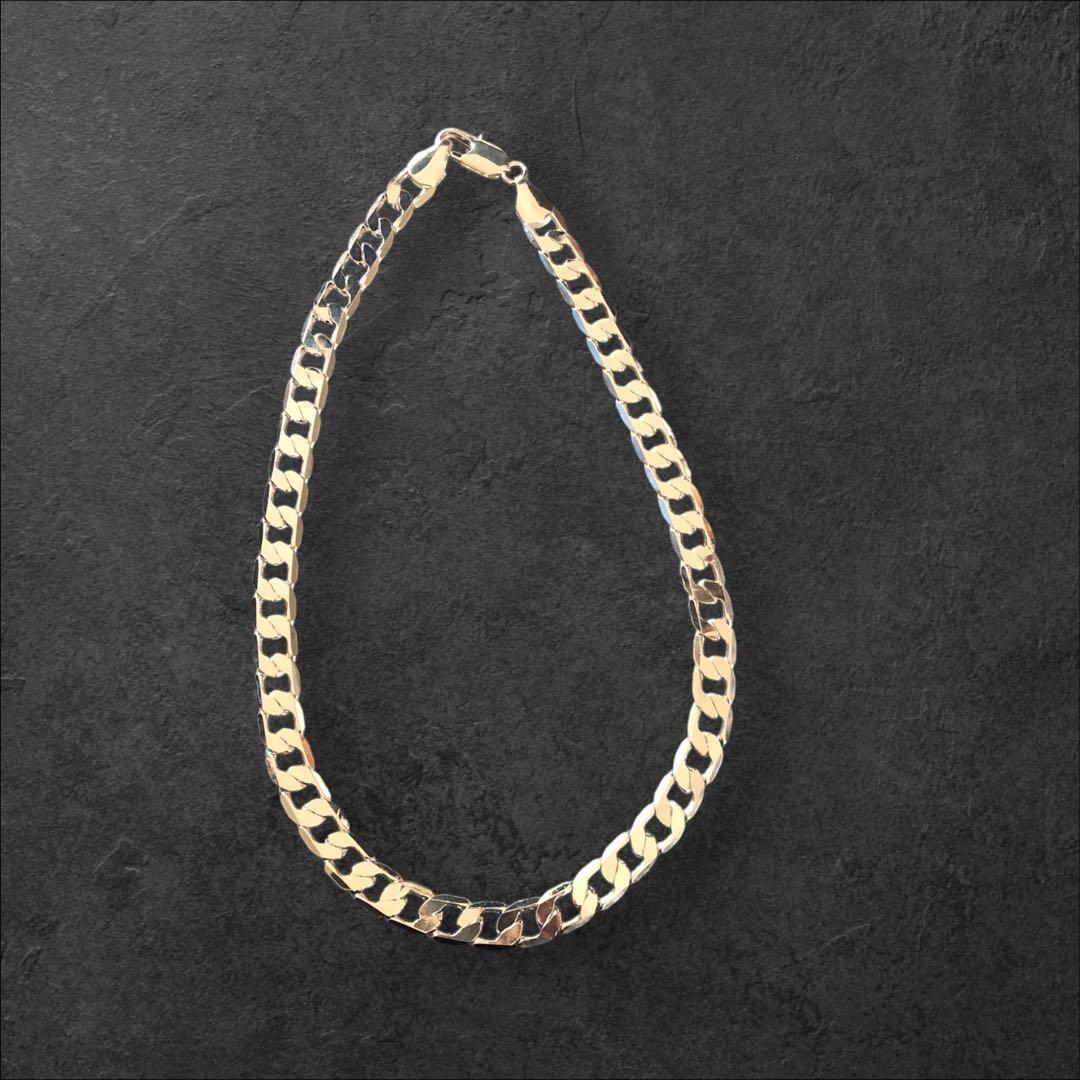 極太12ｍｍ 刻印 925スターリングシルバーネックレス 55ｃｍ 極太 ネックレス メンズ シルバー925 角甲丸 チェーン 50cm 4mm