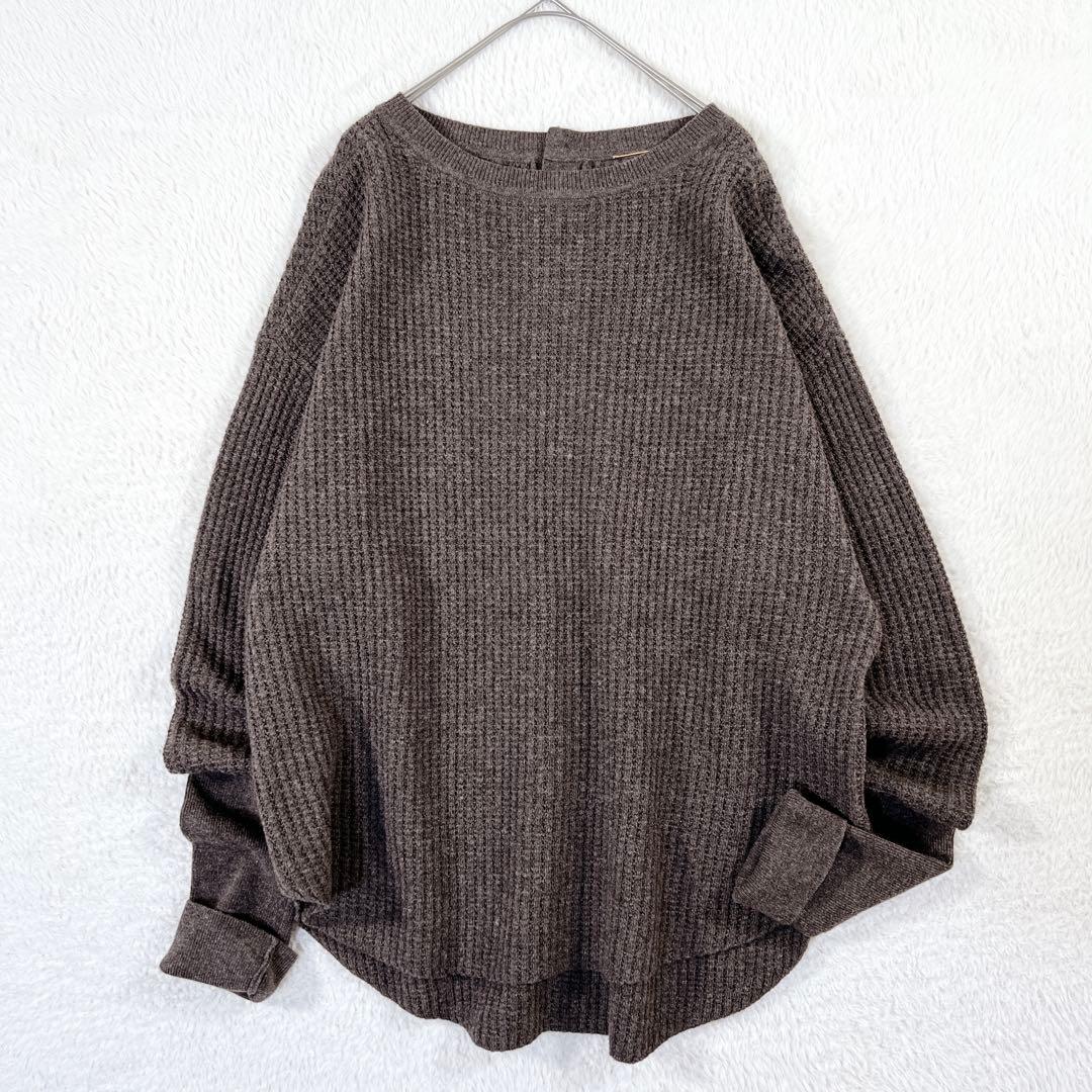 美品✨ドゥーズィエムクラス アパルトモン カシミヤ混 サーマルニット ブラウン