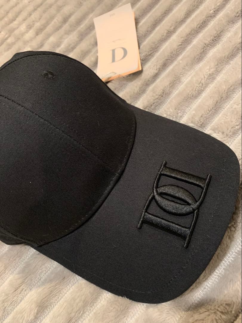 Darichロングブリムロゴキャップ ブラックロゴ刺繍キャップ フリーサイズ
