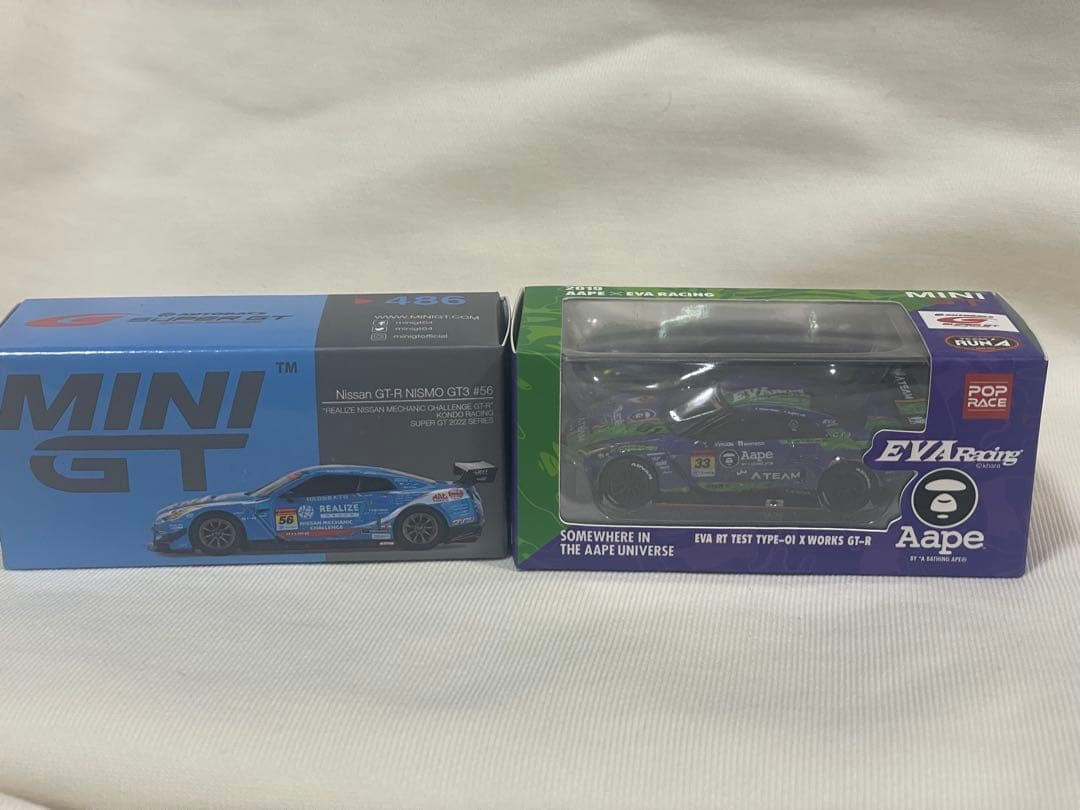 MiniGT 1/64 R35 ミニカー2台セット MINI GT 1/64 NISSAN GT-R R35 LB WORKS LBWK- ミニカー専門店 RideON